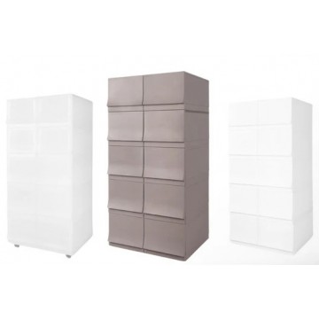 5 TIER WAVE TWIN DRAWER SET